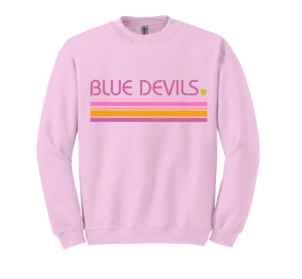 MASCOT Valentine~pink crewneck (can be done for ANY mascot <3)