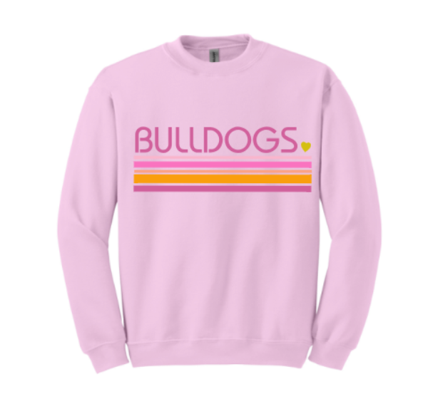 MASCOT Valentine~pink crewneck (can be done for ANY mascot <3)