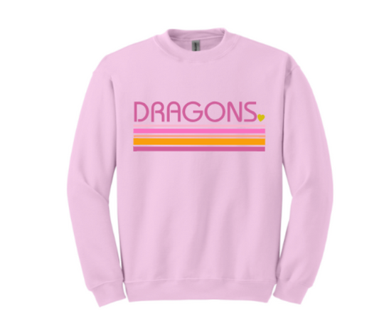 MASCOT Valentine~pink crewneck (can be done for ANY mascot <3)