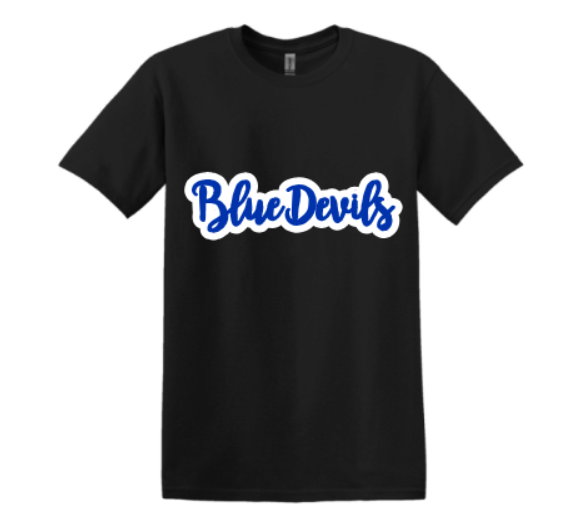 BLUE DEVILS Fancy Script