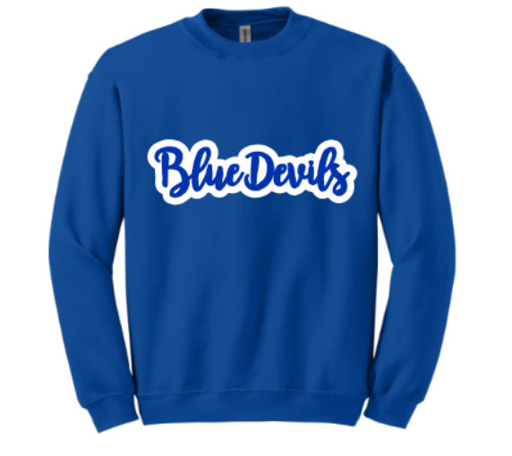 BLUE DEVILS Fancy Script