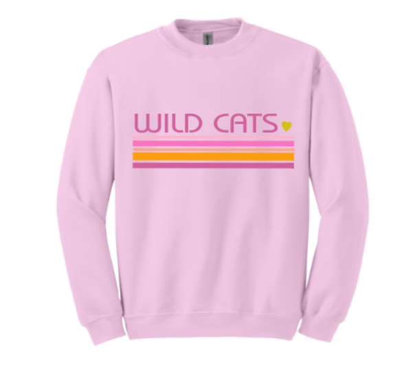 MASCOT Valentine~pink crewneck (can be done for ANY mascot <3)