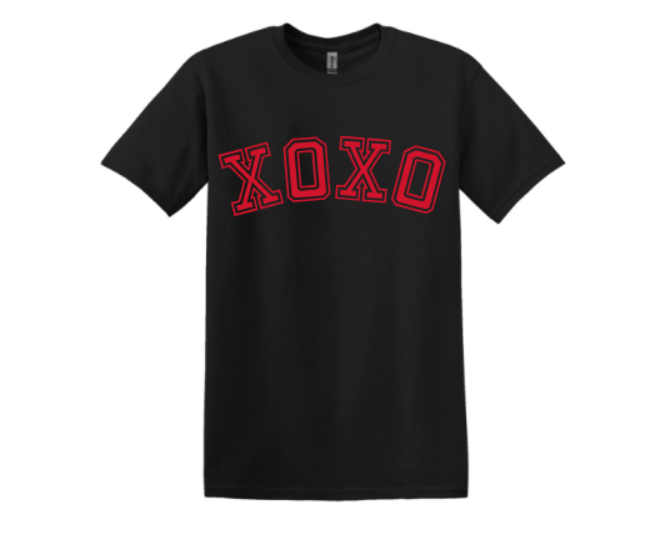 XOXO Fleece Cropped Crewneck