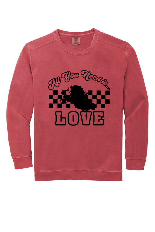 All You Need is Love *comfort colors* tee or crewneck