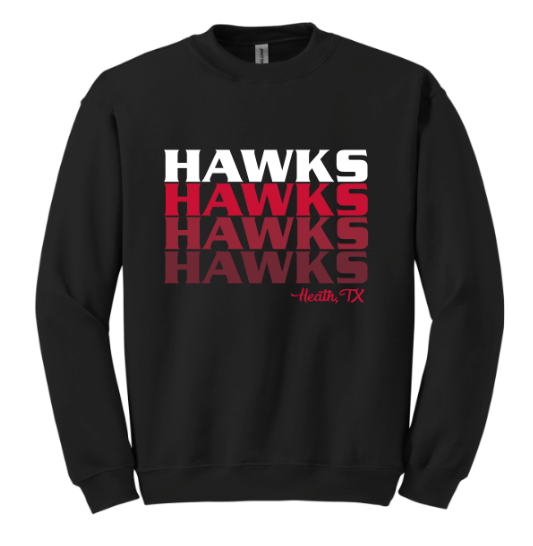 Block Ombre Hawks - tee, crewneck or hoodie