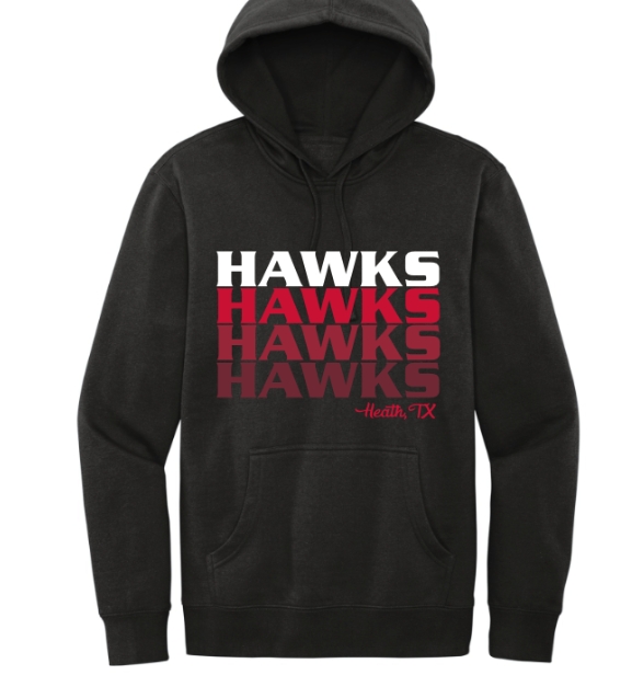 Block Ombre Hawks - tee, crewneck or hoodie