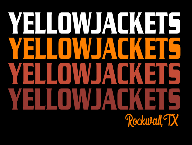 Block Ombre Yellowjackets - tee, crewneck or hoodie