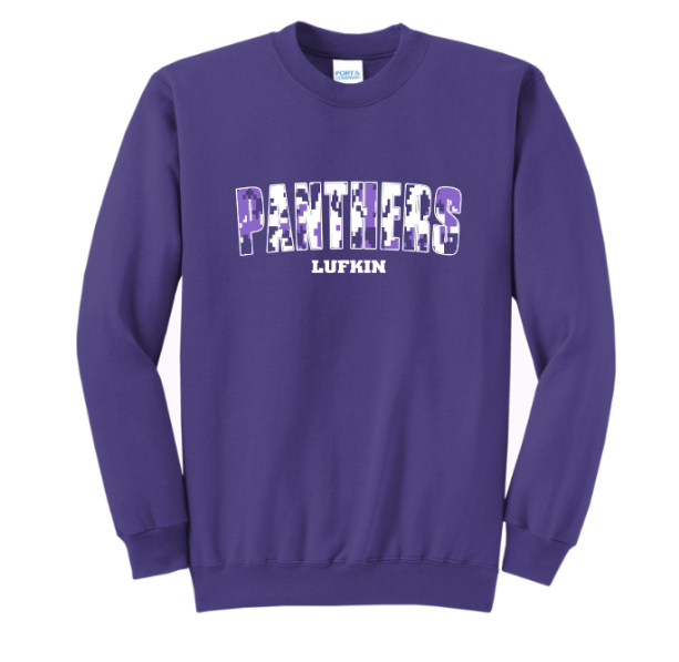 Digi Camo Purple Panthers - tee, crewneck or hoodie