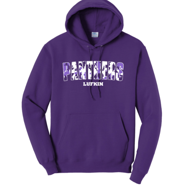 Digi Camo Purple Panthers - tee, crewneck or hoodie