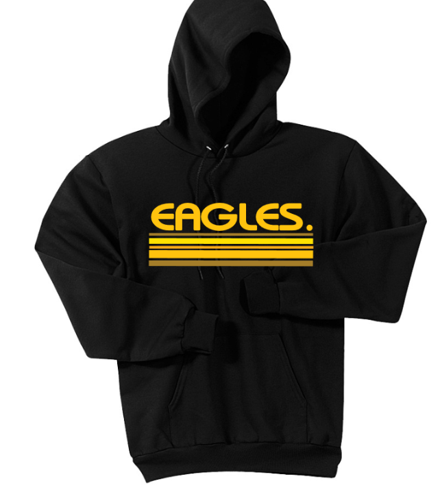 Eagles Stripes - tee, crewneck or hoodie