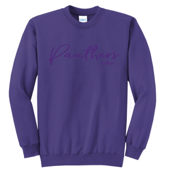 Purple on Purple Lufkin - tee, crewneck or hoodie