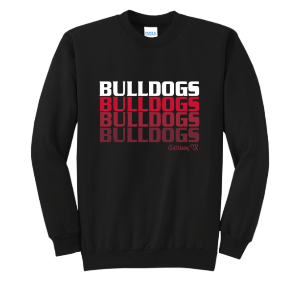 Block Ombre Bulldogs - tee, crewneck or hoodie