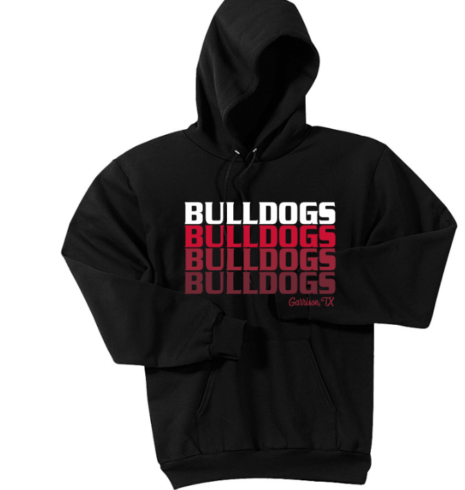 Block Ombre Bulldogs - tee, crewneck or hoodie