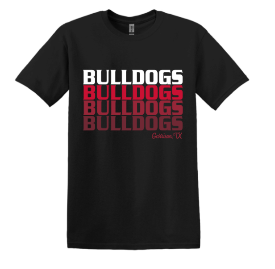 Block Ombre Bulldogs - tee, crewneck or hoodie