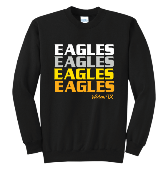 Block Ombre Eagles - tee, crewneck or hoodie