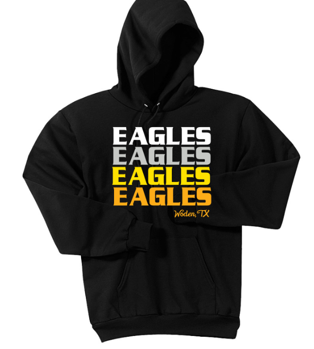 Block Ombre Eagles - tee, crewneck or hoodie