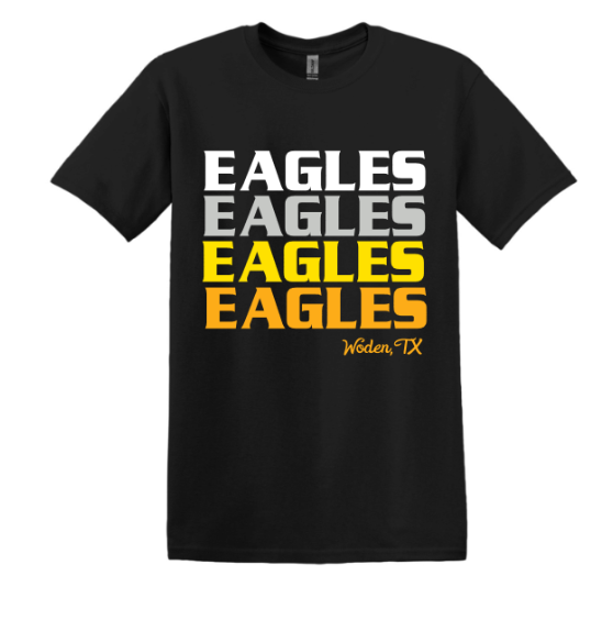 Block Ombre Eagles - tee, crewneck or hoodie