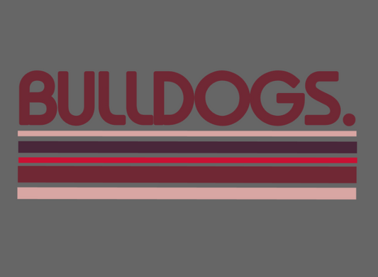 Bulldogs Stripes - tee, crewneck or hoodie